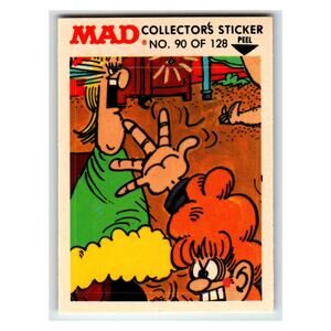 MAD Collector's Sticker No. 90 of 128 1983 E.C. Publications